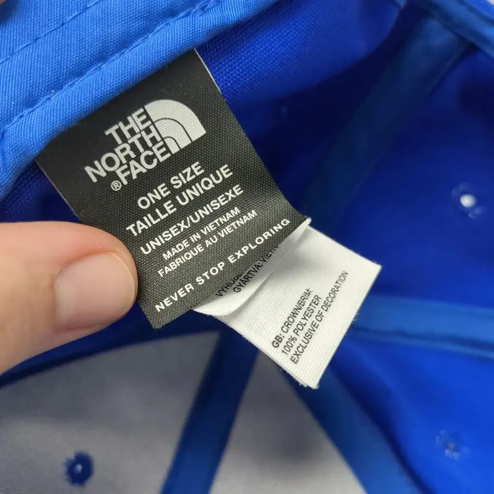 The North Face Baseball Cap Blue One Size Thryv Logo Slideback Polyester Hat